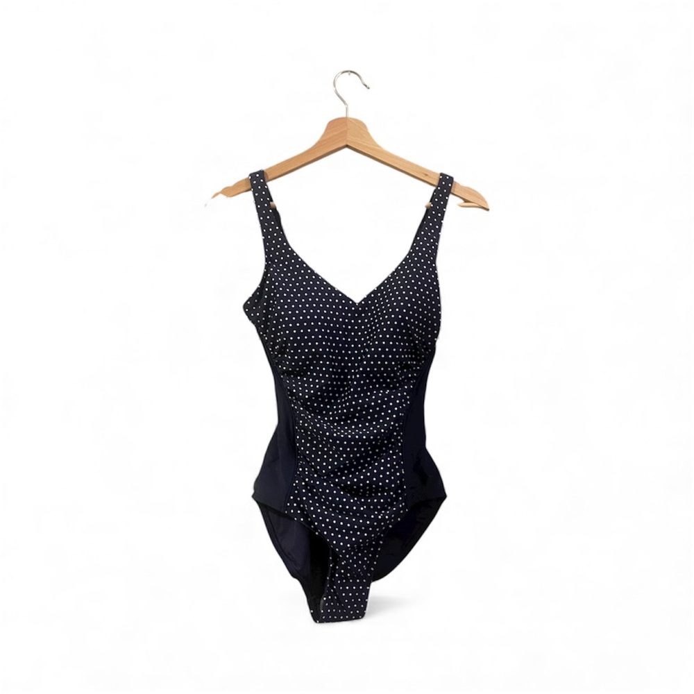 Roots Navy and White One-Piece Swimwear 🩱
